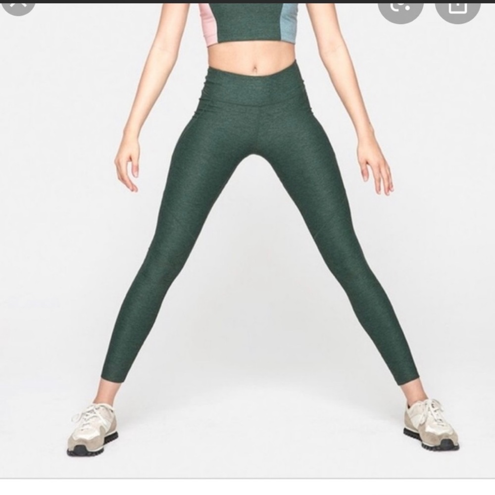 Outdoor Voices Green Leggins